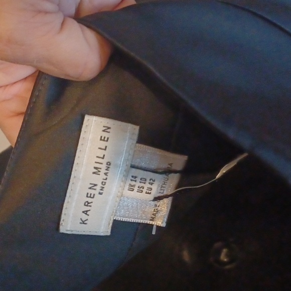 Karen Millen Black Satin, one shoulder Maxi Mermaid Gown - 10, Prom, Wedding - Picture 9 of 12